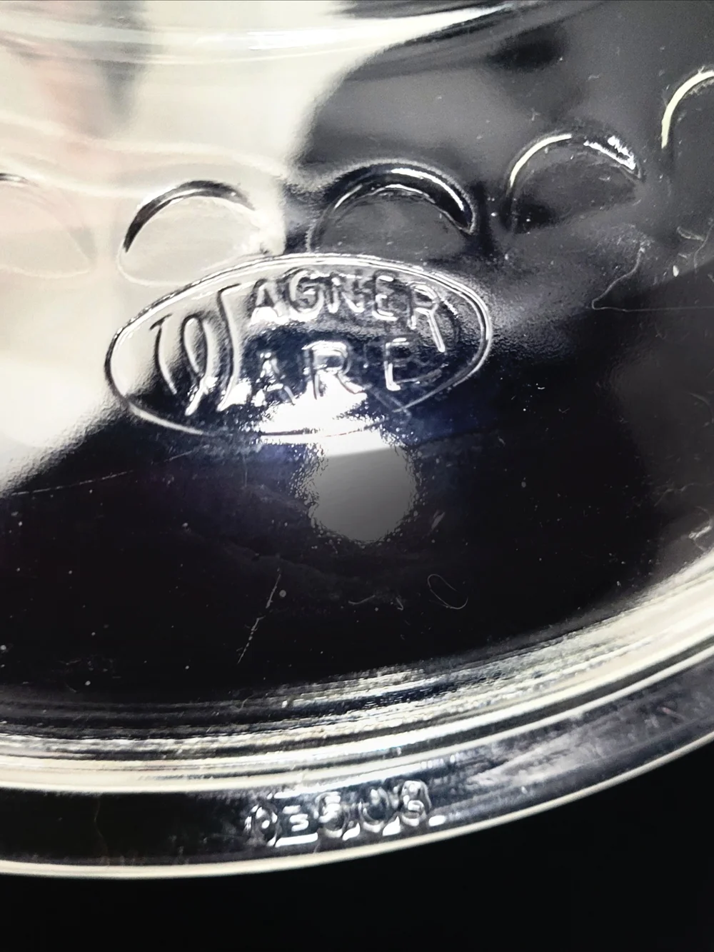 Vintage 1940s/ 50s  Wagner Ware Clear Glass Self-Basting Lid Pyrex C-508